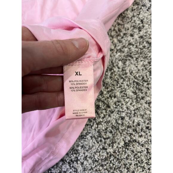 Juicy Couture‎ Bling Pink/Black Trim Pajama Set, Women’s XL Short Sleeve/Shorts - Picture 9 of 12